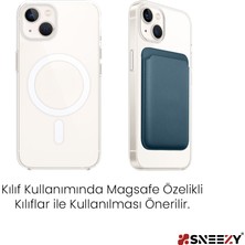 Sneezy Iphone 15-15 Plus-15 Pro-15 Pro Max Uyumlu Birinci Sınıf Magsafe Cüzdan Magsafe Deri Kartlık