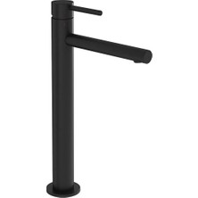 VitrA Origin A4255836 Çanak Large Lavabo Bataryası, Mat Siyah