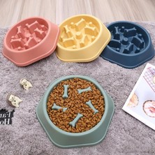 ENSY Kemik Desenli Kedi ve Köpek Yavaş Yeme Kabı