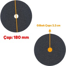 Badem10 Sonnenflex Fiber Disk Zımpara 180X22 mm 36 Kum Aşındırıcı Taşlama Zımparalama Metal Ahşap Yüzey