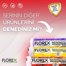 Florex Avantaj Seri Çilek Kokulu Büzgülü Büyük Boy Çöp Poşeti x 10 Rulo