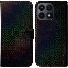 BDT Boutique Huawei Onur X8A Kart Yuvası Premium Pu Deri Glitter Renkli (Yurt Dışından)