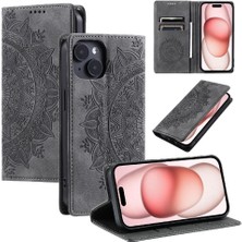 BDT Boutique IPhone 13 Için Kılıf Yan Toka Pu Deri Tam Koruma Kartı Ekleme (Yurt Dışından)