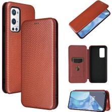 BDT Boutique Oneplus 9 Için Kılıf Pro Manyetik Karbon Fiber Tam Koruma Deri (Yurt Dışından)