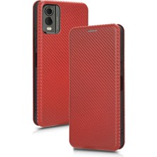 BDT Boutique Nokia C32 Deri Folio Flip Case Kart Ekleme Manyetik Fiber Için Kılıf (Yurt Dışından)