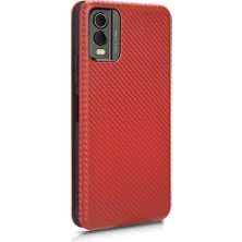 BDT Boutique Nokia C32 Deri Folio Flip Case Kart Ekleme Manyetik Fiber Için Kılıf (Yurt Dışından)