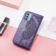 BDT Boutique Moto G51 Çok Renkli Iş Cüzdan Kanat Kelebek Için Kılıf (Yurt Dışından)