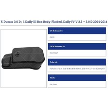 Yağ Karteri Fiat Ducato Boxer Jumper 3.0 Daily Iv-V 2.3