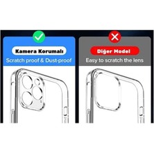 Pirok Store iPhone 13 / 13 Pro / 13 Promax Kamera Korumalı Şeffaf Kılıf