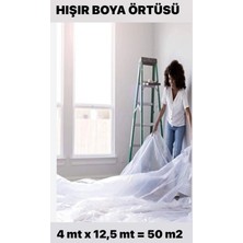 Segnan Boya Örtüsü 50M2 Şeffaf Ince Hışır Koruma Örtüsü