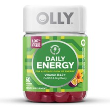 Olly Daily Energy Gummy Caffeine Free Vitamin B12 Coq10&Gojı Berry 60 Gummies