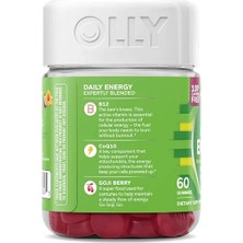 Olly Daily Energy Gummy Caffeine Free Vitamin B12 Coq10&Gojı Berry 60 Gummies