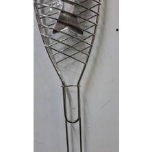 Nazarium Balık Izgarası Çelik 67X16 cm  Bbq  Barbekü Mangal Keyfi