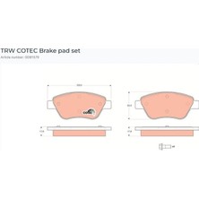 Ölmez Oto Yedek Parça FREN BALATASI ON  ALBEA-PALIO-STILO-SIENA DOBLO 1.3 1.9 IDEA CORSA 1.3 07=