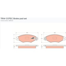 Ölmez Oto Yedek Parça FREN BALATASI ON KANGOO 1.9D 97-03 1.5DCI 01-10 XSARA 1.4I 1.5D 97-05