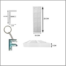 Epoksi Kalıp Dünyası Epoksi Reçine F Silikon Harf Kalıbı