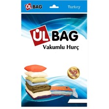 Ülbag %100 Plastik 1 Adet En Büyük Boy 100 cm x 130 cm Yorgan ve Döşek Için  Vakumlu Hurç Plastik 100 x 1