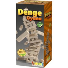 Bear & Deer Jenga 51 Parça Ahşap Denge Zeka ve Strateji Oyunu