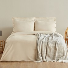 Karaca Home Amanda Çift Kişilik Krep Jakar Pike Takımı Mavi