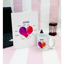 Giftmoda Süper Anne Tasarımlı Kupa ve Sert Kapaklı Defter