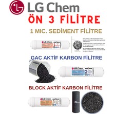 Lg Chem 5 Filitre 5 Aşama Gümüş Iyonlu Coconutlu Kapalı Kasa Su Arıtma Cihazı Filitre Seti