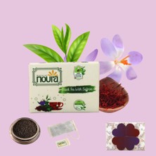 Noura Natural Bardak Poşet Safranlı Siyah Çay 22 Adet