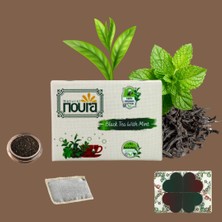 Noura Natural Demlik Poşet Naneli Siyah Çay 22 Adet