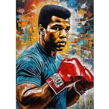 Tablomega Ahşap Mdf Puzzle Yapboz Muhammad Ali Boksör 255 Parça 35*50 cm