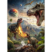 Ekart Ahşap Mdf Puzzle Yapboz Dinozorlar 120 Parça 25*35 cm