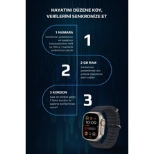 Bakeey Hk9 Ultra 2 Amoled Ekran Siri, Gps, Nfc, Pusula, Sesli Asistan Akıllı Saat Yeni Seri Watch 9 8 7