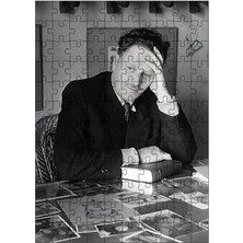 Karizma Tablo Ahşap Mdf Puzzle Yapboz Nazım Hikmet 120 Parça 25*35 cm