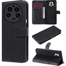 Microcase Xiaomi Mi 13 Ultra Darbeye Dayanıklı Cüzdanlı ve Standlı Kapaklı Deri Kılıf Siyah AL4232