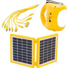 Powermaster Siyah Radyolu Solar Çift Panelli Işıldak