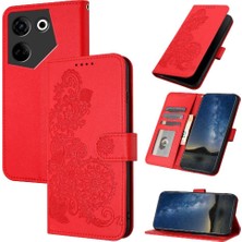 YH Mall Kart Yuvası Standı Kickstand Koruyucu Pu Flip ile Tecno Camon 20 Için Kılıf (Yurt Dışından)