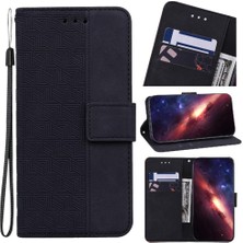 YH Mall Infinix Not 30 Için Geometrik Kabartmalı Flip Folio Kickstand Özelliği (Yurt Dışından)