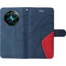 YH Mall Kart Yuvası Standı ile Realme 12 Artı Için Flip Case Pu Deri Flip Folio (Yurt Dışından)