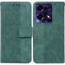 YH Mall Infinix Not 30 Için Geometrik Kabartmalı Flip Folio Kickstand Özelliği (Yurt Dışından)