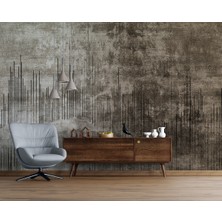Plustablo Soyut Kahverengi Duvar Kağıdı, Modern Ritim Duvar Kağıdı, Natural Salon Için Duvar Kağıdı