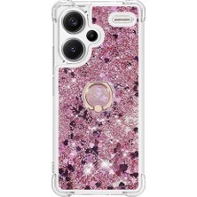 Teleplus Xiaomi Redmi Note 13 Pro Plus Kılıf Sulu Yüzüklü Standlı Milce Kapak