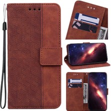 YH Mall Infinix Not 30 Için Geometrik Kabartmalı Flip Folio Kickstand Özelliği (Yurt Dışından)