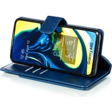 YH Mall Samsung Galaxy A80 Kickstand Manyetik Pu Deri Cüzdan 9 Kart (Yurt Dışından)