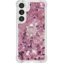 Teleplus Samsung Galaxy S23 Plus Kılıf Sulu Yüzüklü Standlı Milce Kapak