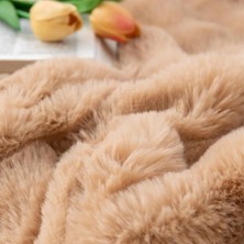 Baladi Home Tek Kişilik Kalın Tavşan Peluş Tv Battaniyesi (1 Adet) Çok Yumuşak