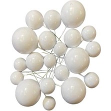 Pastaland Pasta Süsleme Topu Mat Beyaz