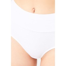 COTTONHILL Pamuklu Yüksek Bel Toparlayıcı Kadın Tanga Külot 3'lü Paket