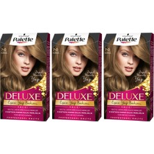 Palette Deluxe Saç Boyası 7-0 Kumral 3'Lü Set