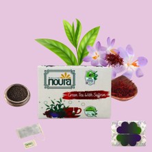 Noura Natural Bardak Poşet Safranlı Yeşil Çay 22 Adet