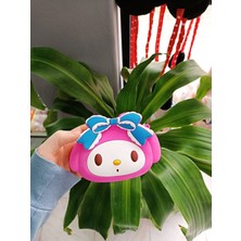 EyER Shoping My Melody Figürlü Cüzdan Boy Silikon Çanta