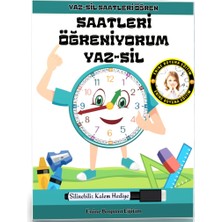 Saatleri Öğreniyorum Yaz - Sil Kitabı