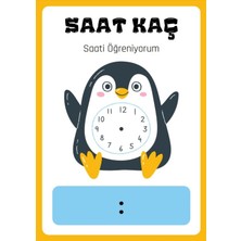 Saatleri Öğreniyorum Yaz - Sil Kitabı